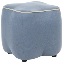 POUF Stoff Hellblau Juno