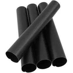 Zenker Schaumrollen-Formen Groß, 4er Set, Schaum Rollen, Sahnerollen, Backröhrchen, Stahlblech, Schwarz, L 13 cm, 7726