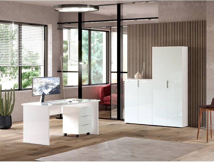 Armoire à dossiers fins 192cm Blanc