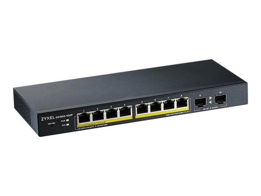 ZyXEL GS1900-10HP - Switch - Smart - 8 x 10/100/1000 (PoE+) (GS1900-10HP-EU0102F)