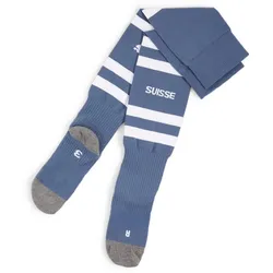 PUMA Team SFV Schweiz Striped Logo Stutzenstrümpfe 07 - inky blue/puma white 31-34