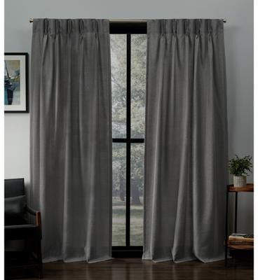 ATI Home Loha Light Filtering Pinch Pleat Curtain Panel Pair
