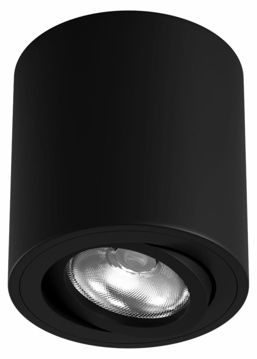 Beneito & Faure Inbouwspot Surface Matzwart, GU10 LED, 50 mm, 360° draaibaar en 45° kantelbaar, IP20