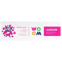 Toothpaste WOOM JUNIOR BUBBLE GUM (6+ y) 50 ml