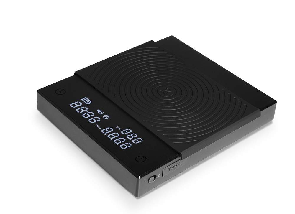 Timemore Black Mirror Basic 2 digital kaffevægt med flowhastighed og USB C