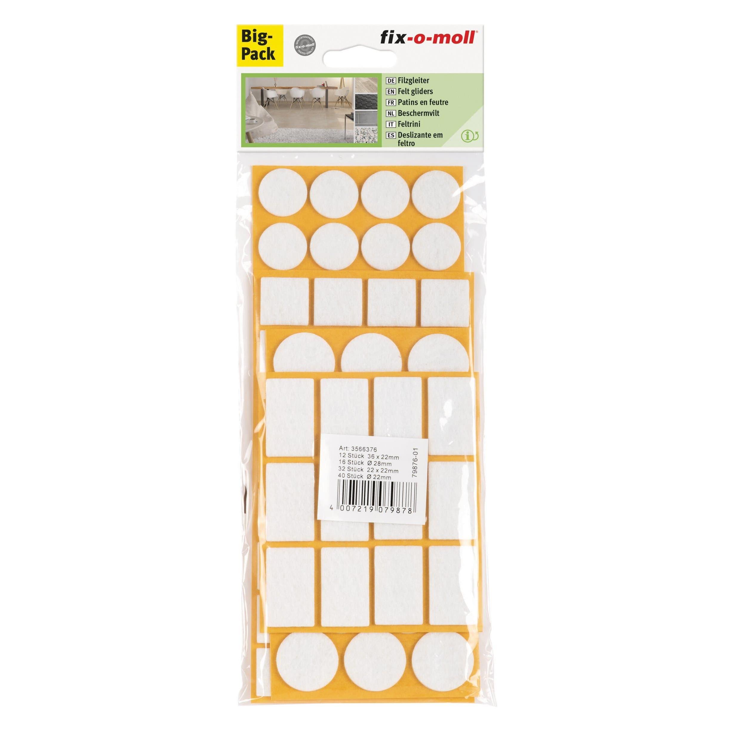 Fix-o-moll Filzgleiter Set 100 x 3 mm / 100 x (Filzgleiter) (59023516)