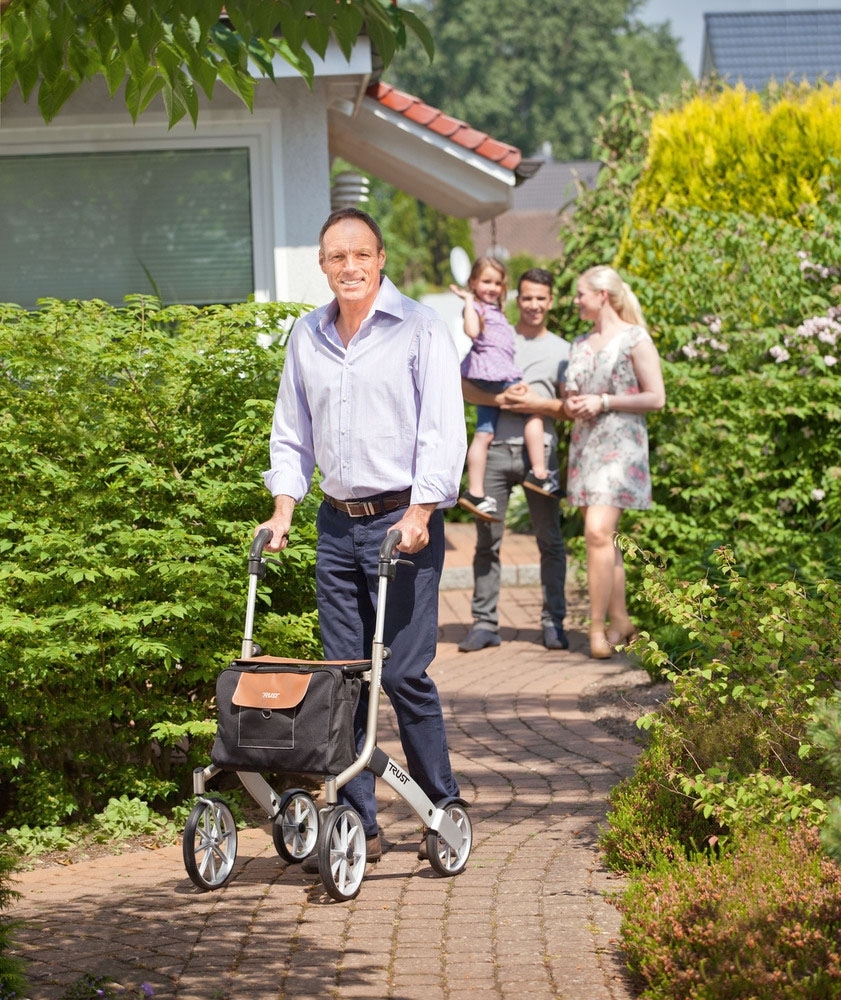 Trust Care Outdoor Rollator Let's Go Out schwarz silber