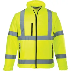 Warnschutz Softshelljacke 2in1 "S428" - S - gelb