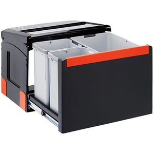 Franke Einbaumülleimer Sorter Cube 50 134.0055.291, ab 50cm Schrankbreite, Kunststoff, 14 & 2x 8 Liter