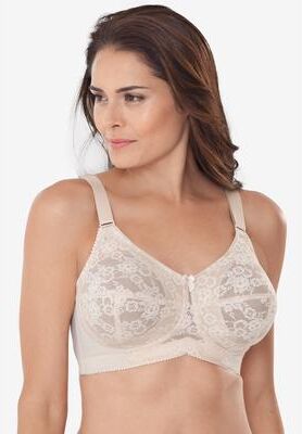 Plus Size Women's Lace Soft Cup Bra by Elila in Nude (Size 40 F)