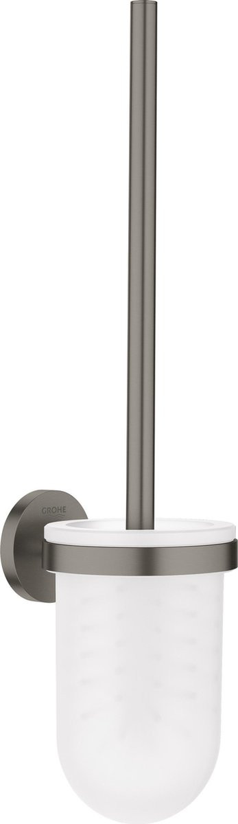 GROHE Essentials Toiletborstelset Wandmodel Hard graphite geborsteld Mat antraciet
