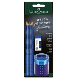 Faber-Castell Bleistift-Set »Grip 2001 Set« 5-tlg. blau