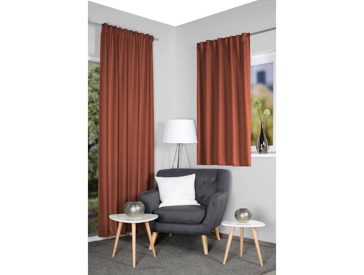 Rideau thermique Eskamio 135 x 245cm Rouge/Terre cuite