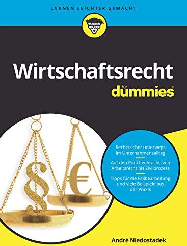 André Niedostadek - Wirtschaftsrecht für Dummies - Preis vom 19.10.2026 19:33:35 h