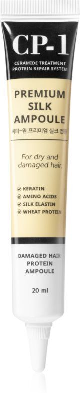 CP-1 Premium Silk soin régénérant sans rinçage pour cheveux secs et abîmés 20 ml