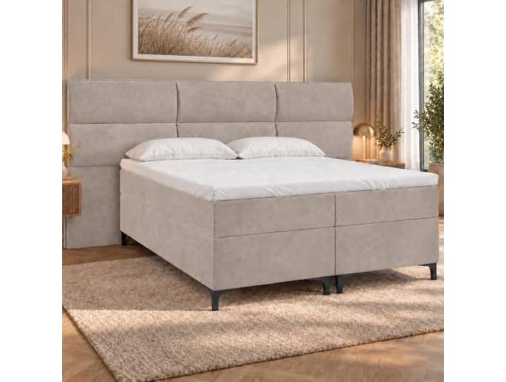 Best For Home Luxuriöses Boxspringbett Sapri mit großem Bettkasten und 2X Nachttisch – modernes Bett 120x200 mit viel Stauraum und hoher Schlafqualität - mit Lieferung