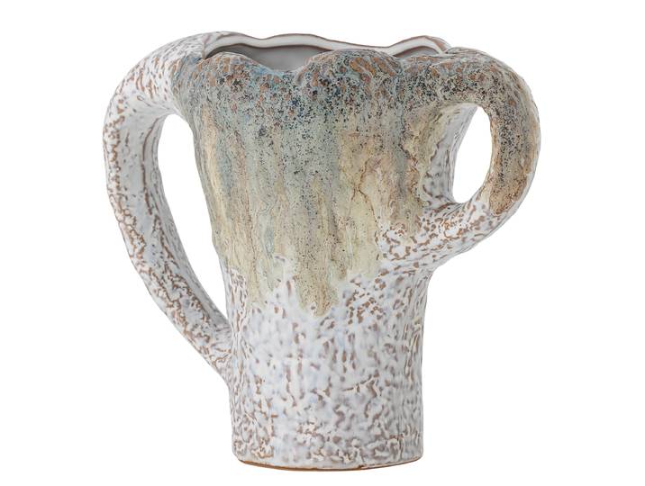home24 Vaas Ledger 15 x 21 x 26cm groen