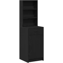 vidaXL Hoher Schrank in Schwarzer Eiche - 40x41x135 cm, Aus Holzwerkstoff gefertigt