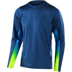 Troy Lee Designs, Herren, Velotrikot, Skyline LS Jersey, Jet Fuel, navy, S SALE (S), Blau, S