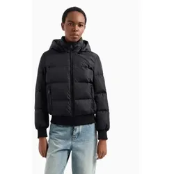 A|X Armani Exchange für Damen. XW000228AF12286UC001 Daunenmantel Schwarze Federn (M), Lässig, Polyamid