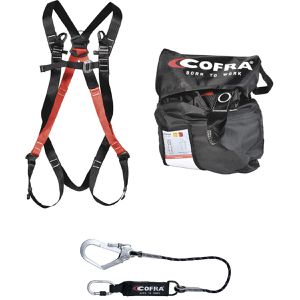 COFRA Sicherheitsgurt COROWA, 2-Punkt-System, Auffanggurt, Set, 150 kg, Größe M/L/XL/XXL