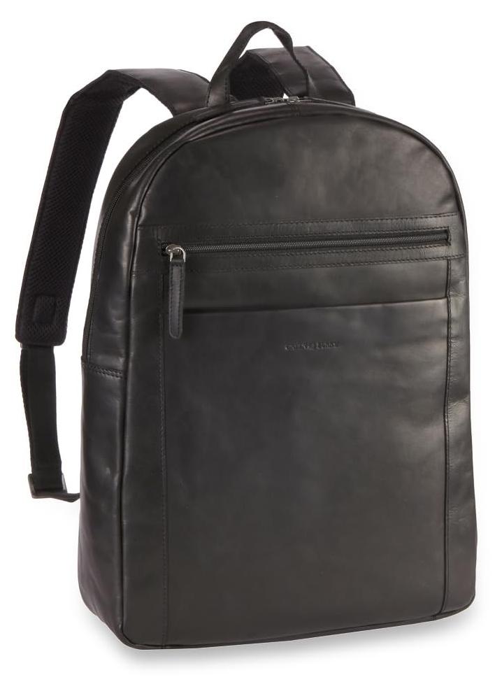 Leder Rucksack für Laptops bis 46 cm