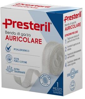 Corman Presteril Benda Di Garza Auricolare 14/14 .F.U. 1 Cm X 5 M