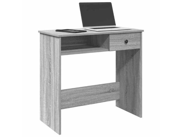 Bureau sonoma gris 80x40x75 cm bois d'ingénierie bureau d'ordinateur bureau debout bureau avec rangement bureau 860477