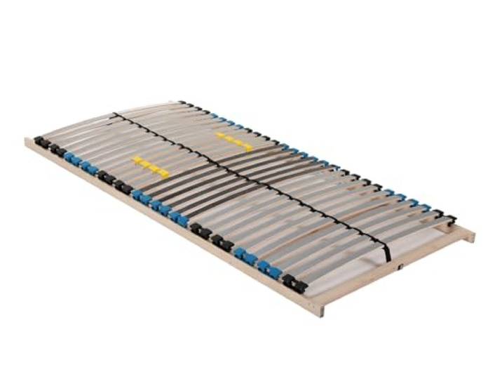 PURAMED Lattenrost Comfort 28 140x200 cm 7 Zonen 4-fache Härteregulierung 28 Federleisten TÜV/GS geprüft starr zur Selbstmontage