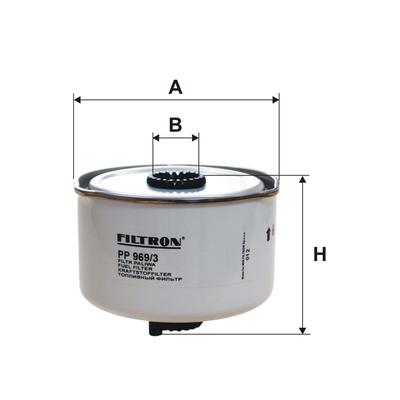 FILTRON Kraftstofffilter PP 969/3 Anschraubfilter 92mm für LAND ROVER