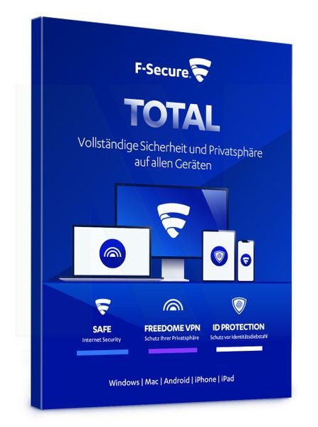 F-Secure Total Security & VPN 3 Geräte 2 Jahre FCFTBR2N003A7