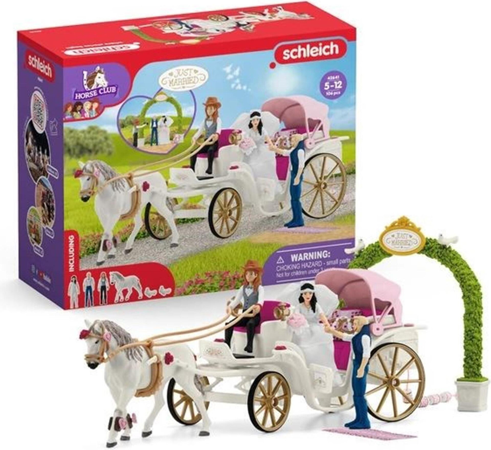 Schleich Horse Club Figurine The Wedding Carriage 42641 Box Set van 106 stuks