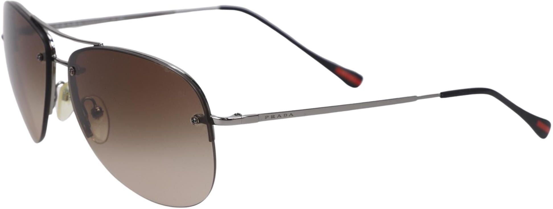 Prada Damen Sonnenbrille, Silber - Second Hand