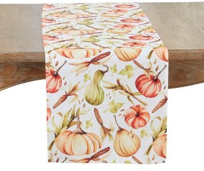 Saro Lifestyle "Pumpkin Table Runner - 16""x72"""