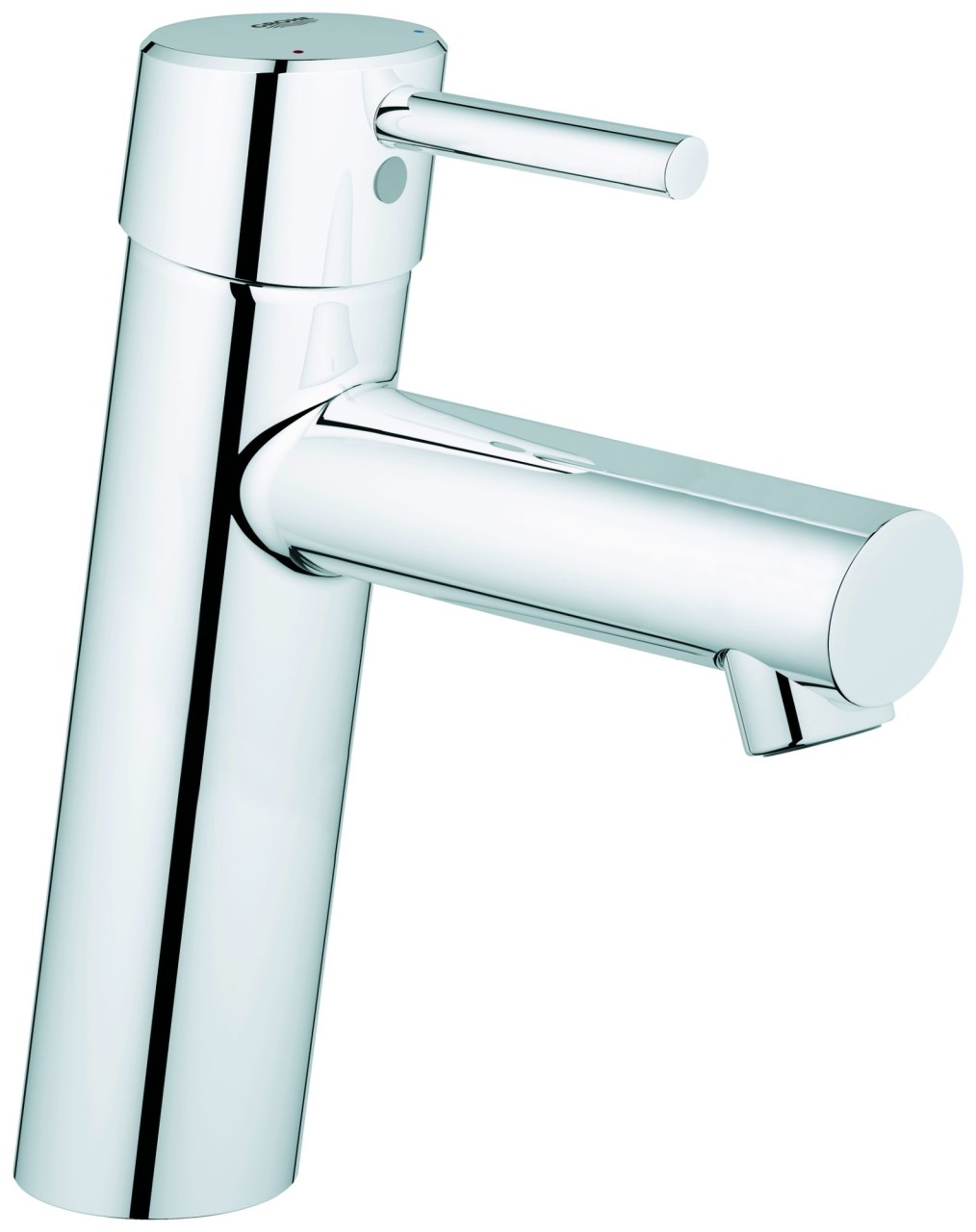 Grohe Einhebel-Waschtisch-Batterie Concetto 23451, mittelhohe Ausführ. glatter Körper chrom 23451001
