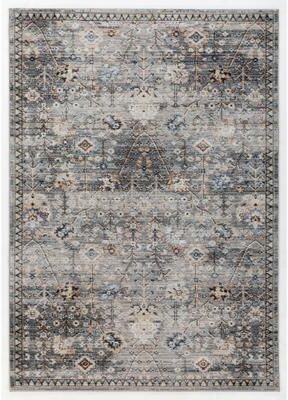 MDA Rugs Aura Luxe Collection Oriental Grey/Blue Area Rug