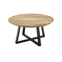 Höffner Home Couchtisch  Mylau , holzfarben , Maße (cm): H: 45  Ø: 90