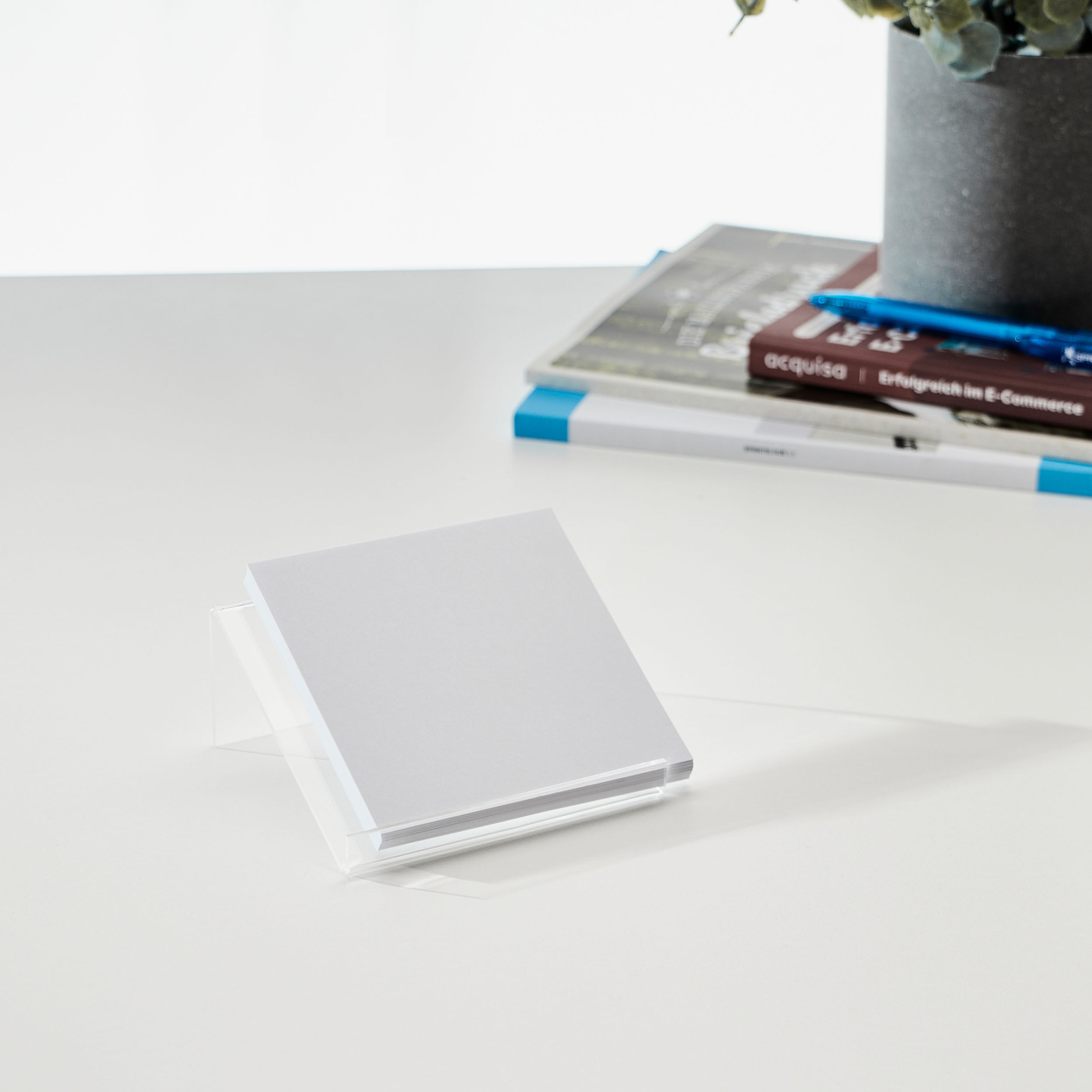 SPRINTIS Support incliné, acrylique 100 x 100 mm, acrylique (PMMA), transparent