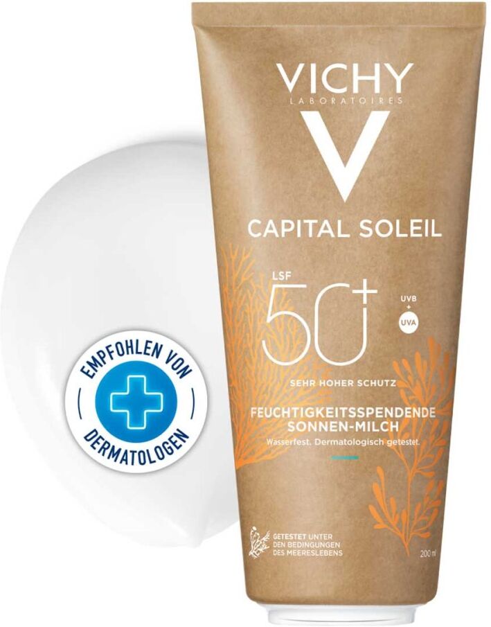 Vichy Capital Soleil Feuchtigkeitsspendende Sonnen-Milch LSF50+ 200ml