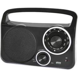 Silva Schneider M280TR tragbarer Radio (AM, FM, Bluetooth), Radio, Schwarz