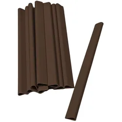 zaun|zu® Sichtschutzstreifen Klemmschiene für Zaunblende Braun 1er Pack