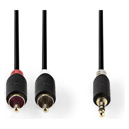 Nedis Stereo-Audiokabel, 3,5 mm, 2X Cinch Mach (3 m, Cinch Kabel) (CABW22200AT30)