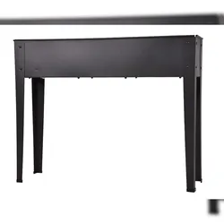DELUKE Hochbeet BARI Anthrazit Stahl Metall-Hochbeet für Garten Balkon-Beet Gemüsebeet Kräuterbeet