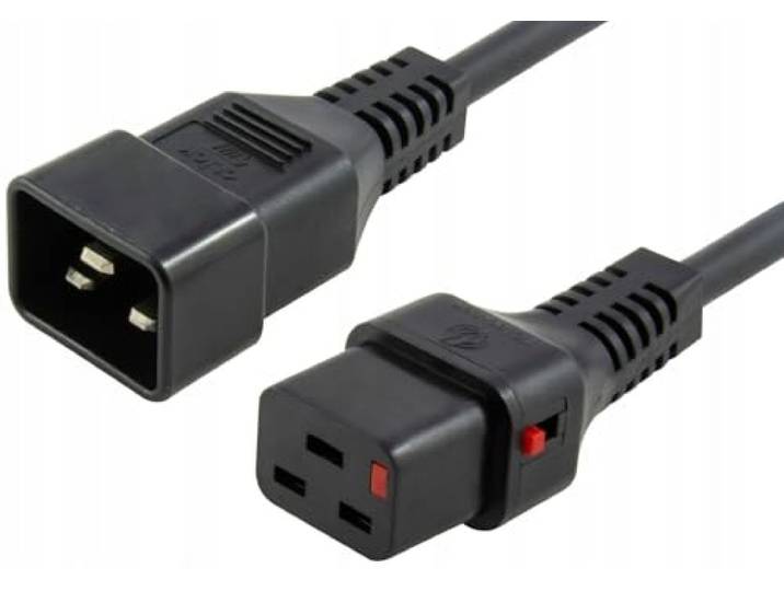 IEC Male C20 to C19 IEC Lock
