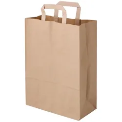 greenbox - Tragetaschen aus Recyclingpapier L, 26 x 12 x 35 cm, braun, 250 St.