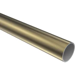 RUNDROHR 140 cm, 20 mm Ø Messing Antik