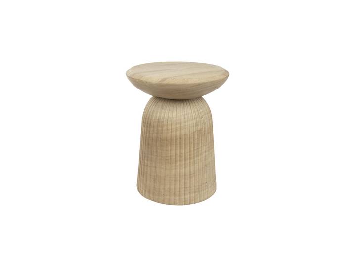 Tabouret rond en béton gris Brison