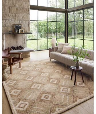 Alexander Home Palazzo Diamond 100% Wool Hand-Tufted Area Rug