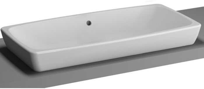 Vitra Metropole Aufsatzwaschtisch 5669B0030012 79,5x40cm, weiß, geschliffen, ohne Überlauf