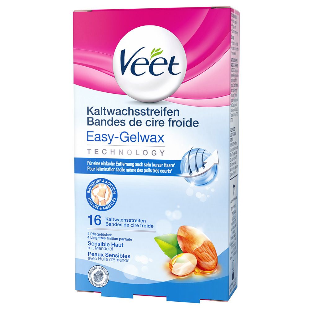 Veet Kaltwachs-Streifen Bikinizone & Achseln 16 St Streifen